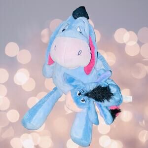 Disney Scentsy Eeyore Plush Lot 2pc Detachable Tail Winnie the Pooh Stuffed Toy